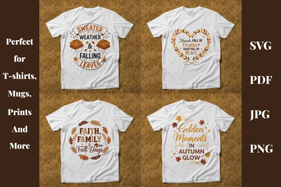 Fall Autumn SVG PNG Bundle – Vol. 17
