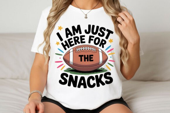 Football and Snacks Funny Graphic Design