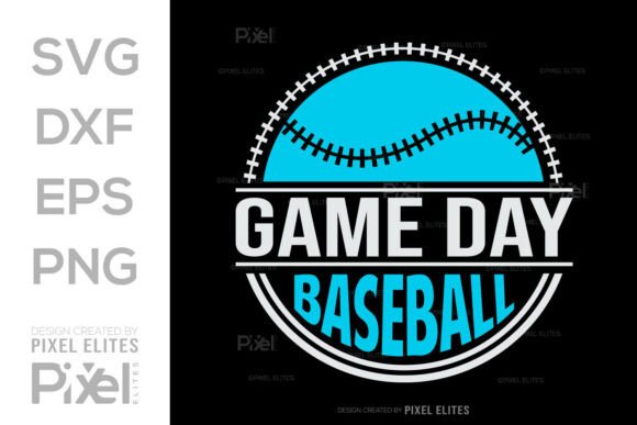 Game Day Baseball SVG Cut File Design