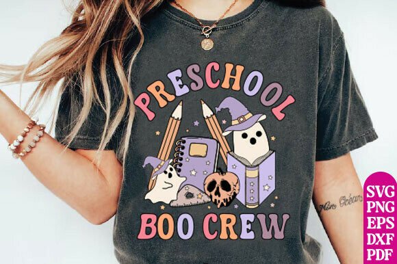 Halloween Preschool Teacher Shirt, PNG