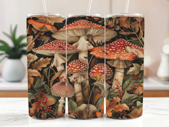 Mushroom Quote 20oz Skinny Tumbler