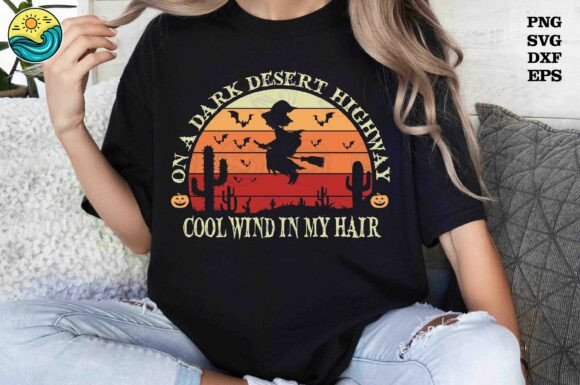 On a Dark Desert Highway Witch SVG